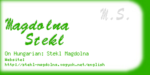 magdolna stekl business card